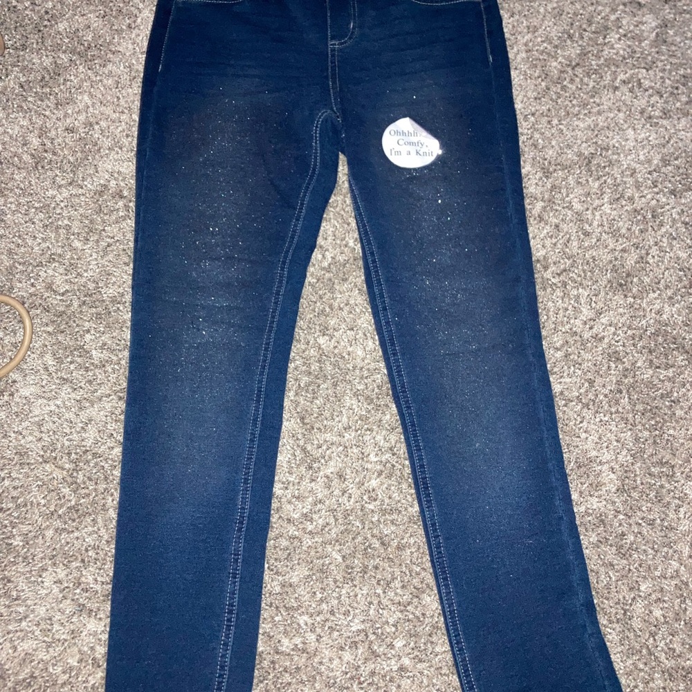 glittery jeans